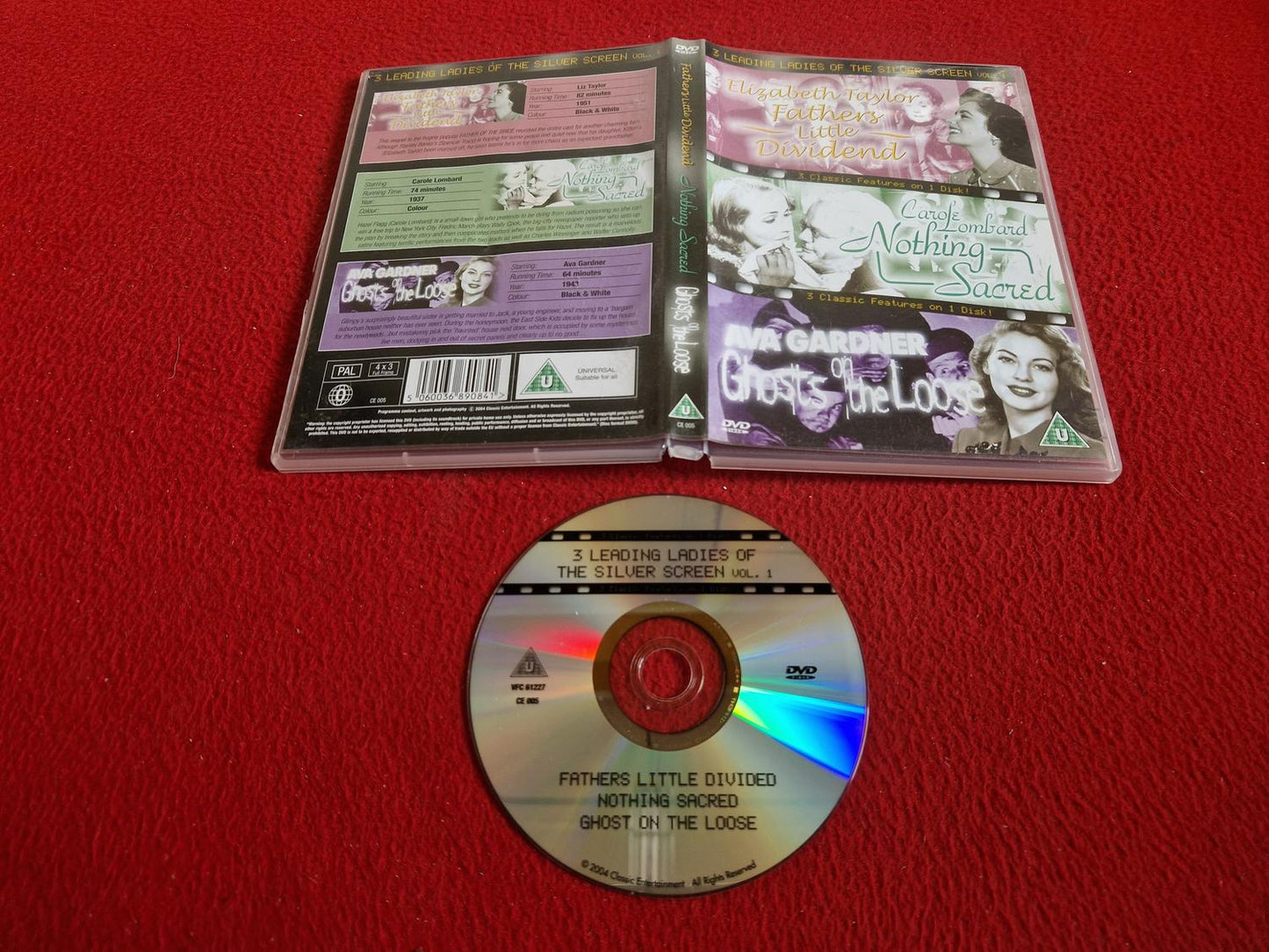 FATHERS LITTLE DIVIDEND / NOTHING SACRED / GHOST ON THE LOOSE DVD