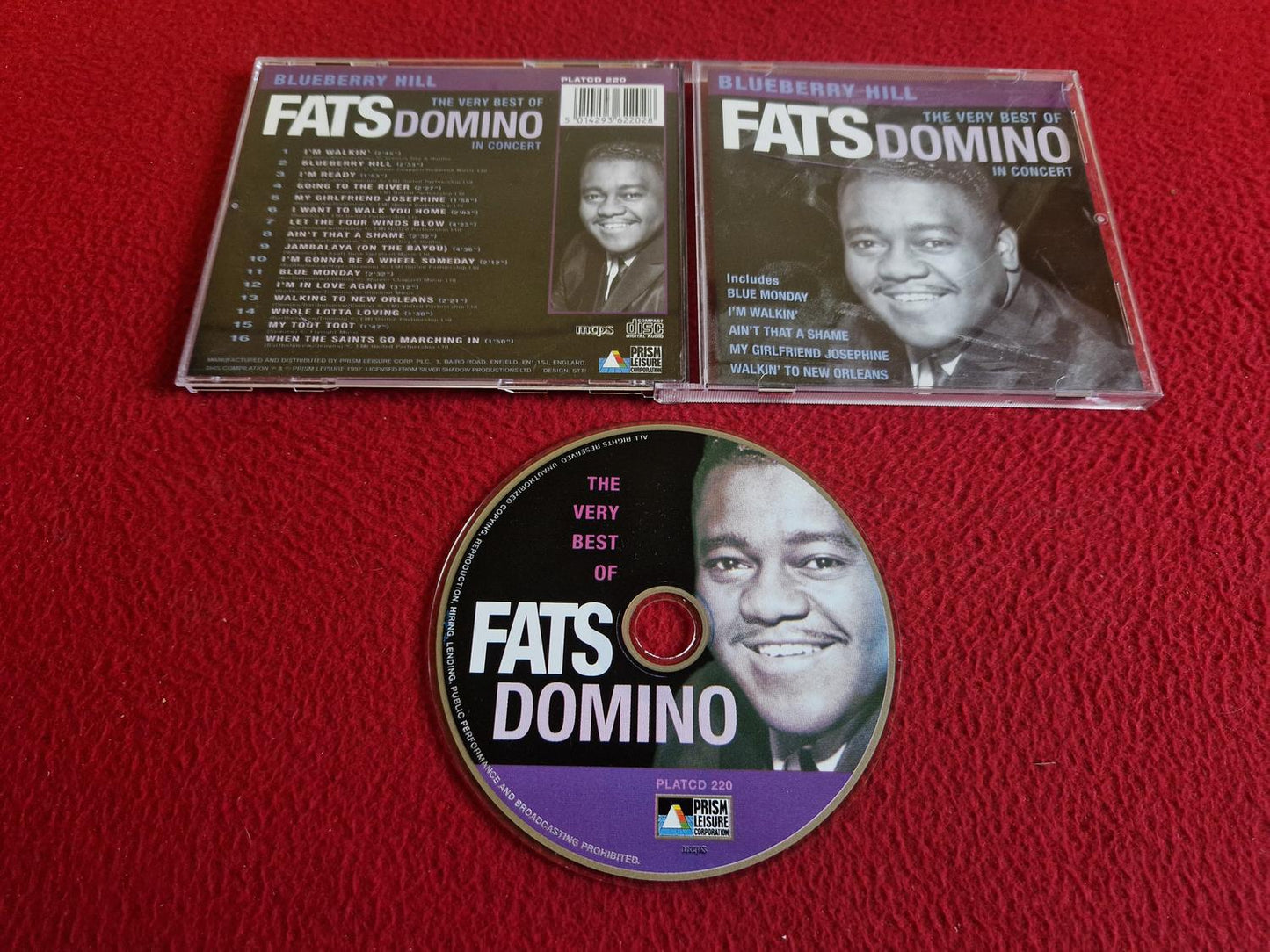 FATS DOMINO – BLUEBERRY HILL - THE VERY BEST OF FATS DOMINO IN CONCERT CD
