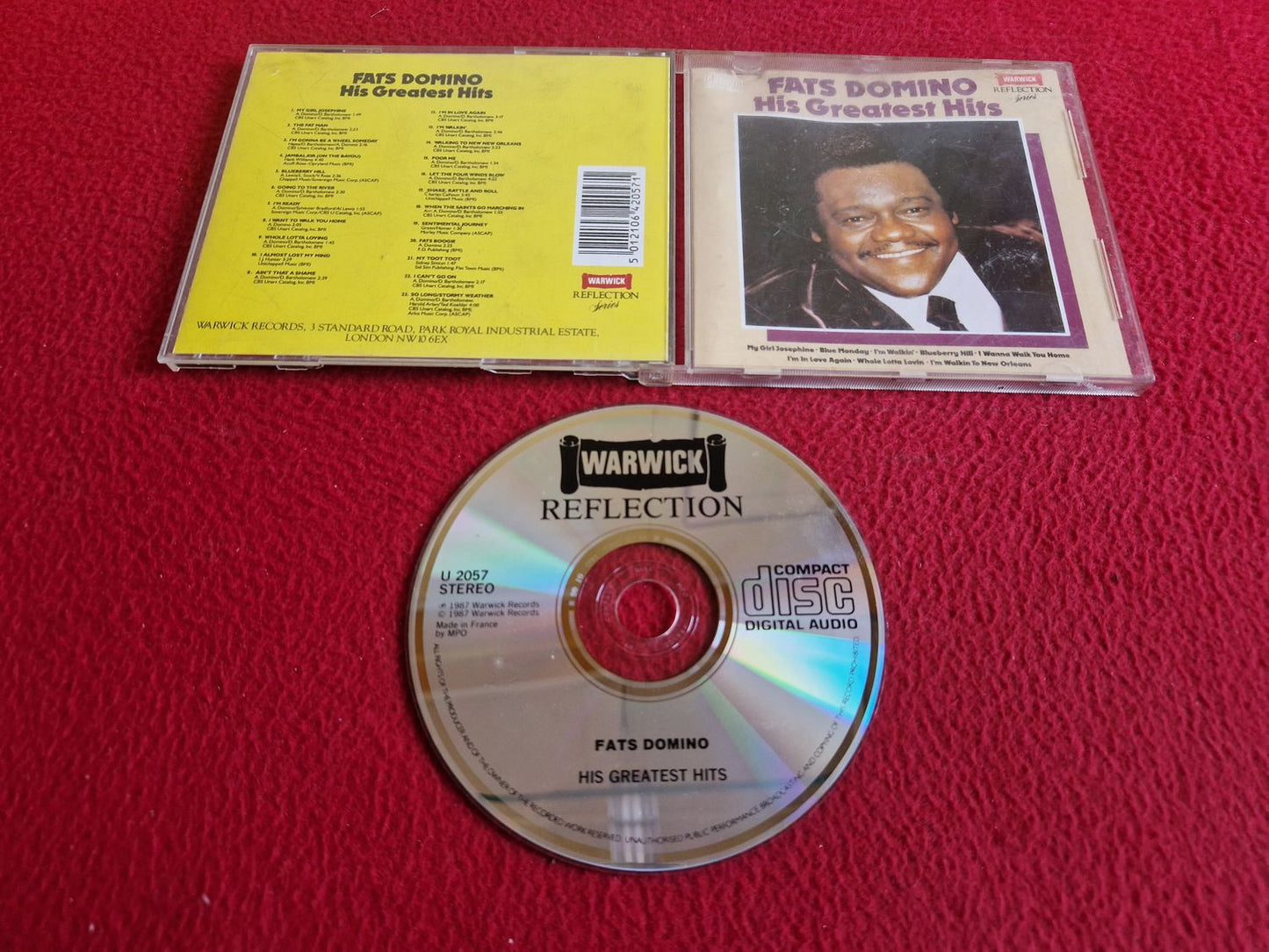 FATS DOMINO HIS GREATEST HITS CD