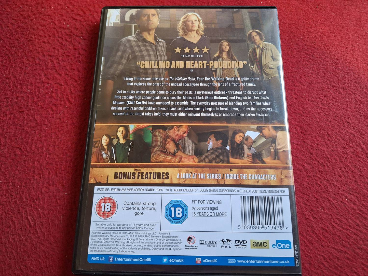 FEAR THE WALKING DEAD SEASON 1 BOX DVD