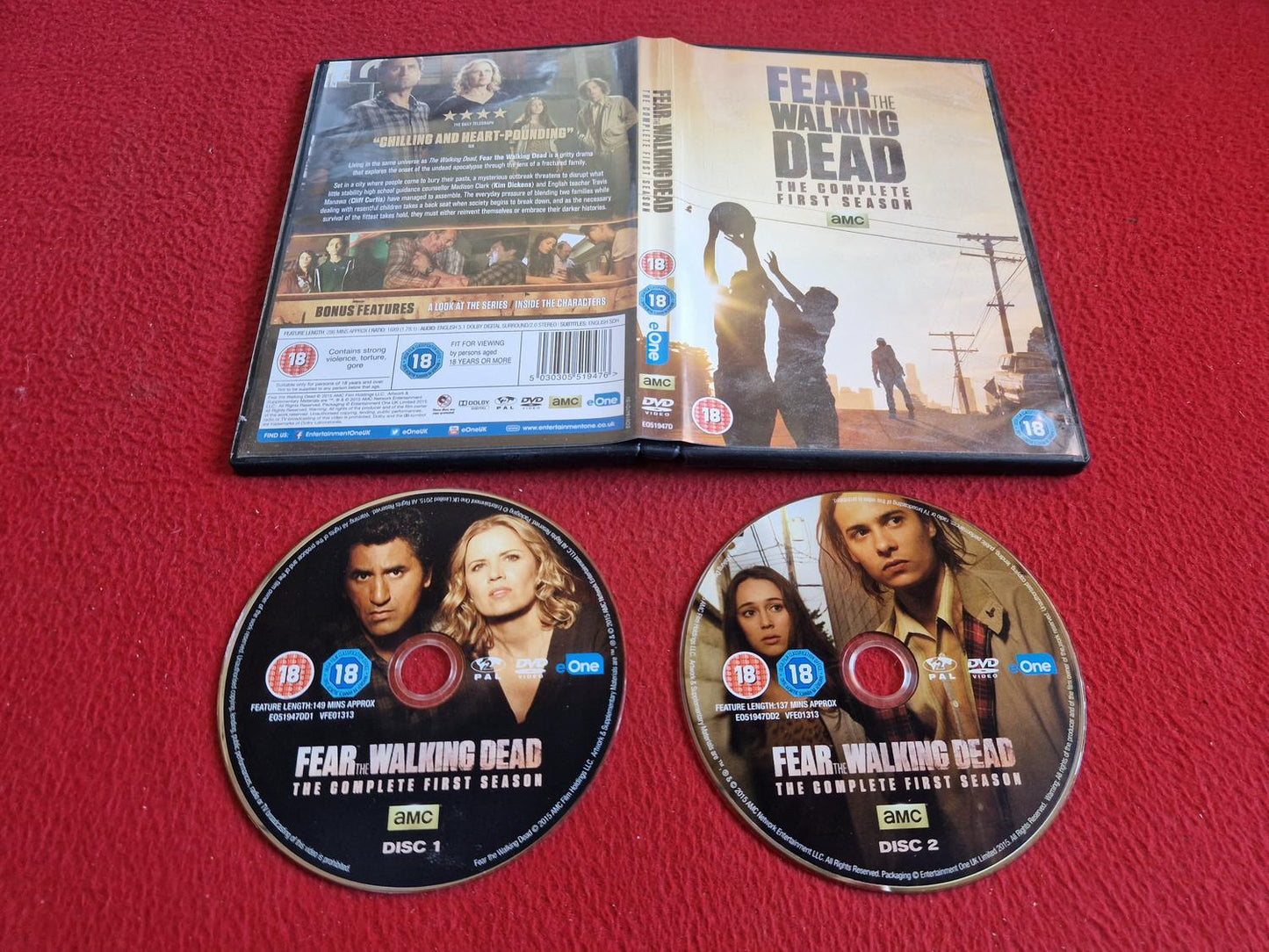 FEAR THE WALKING DEAD SEASON 1 DVD