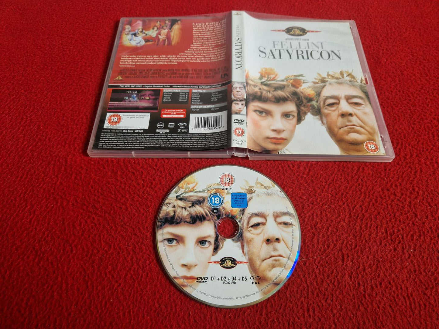 FELLINI SATYRICON [ SVENSK TEXT ] DVD