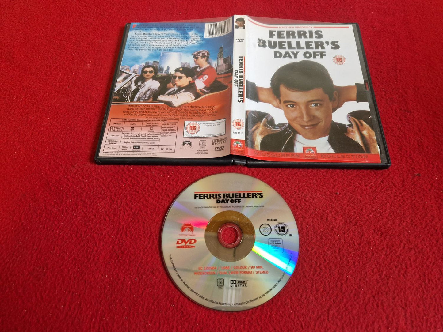 FERRIS BUELLER'S DAY OFF DVD