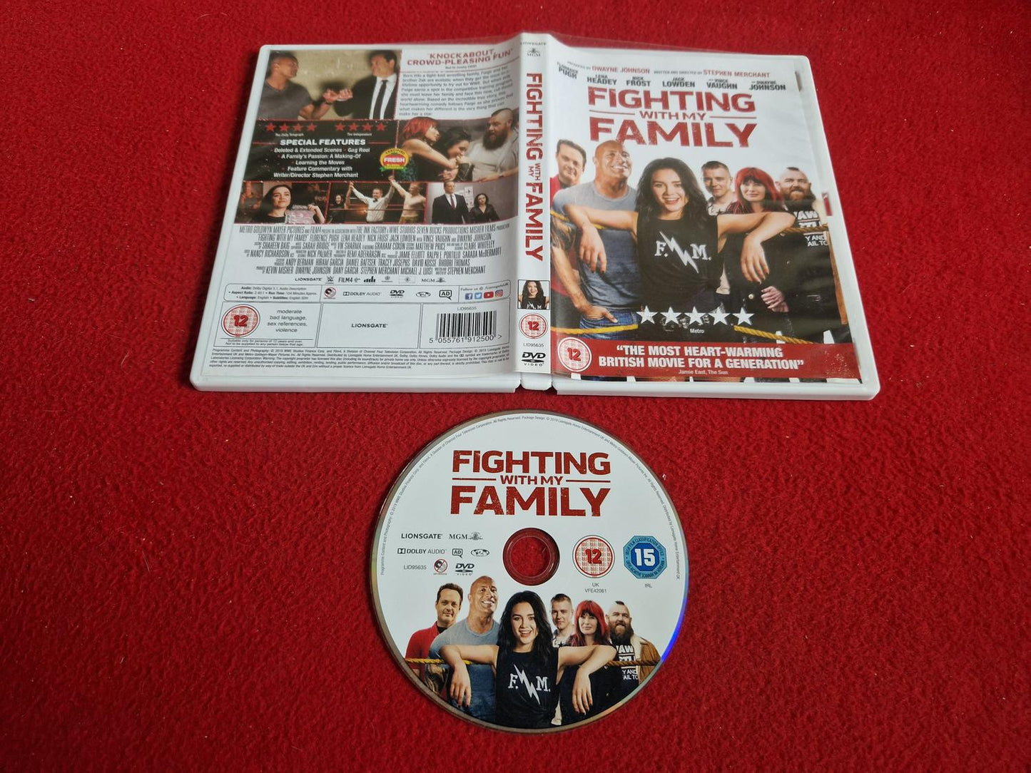 FIGHTING WITH  MY FAMILY DVD