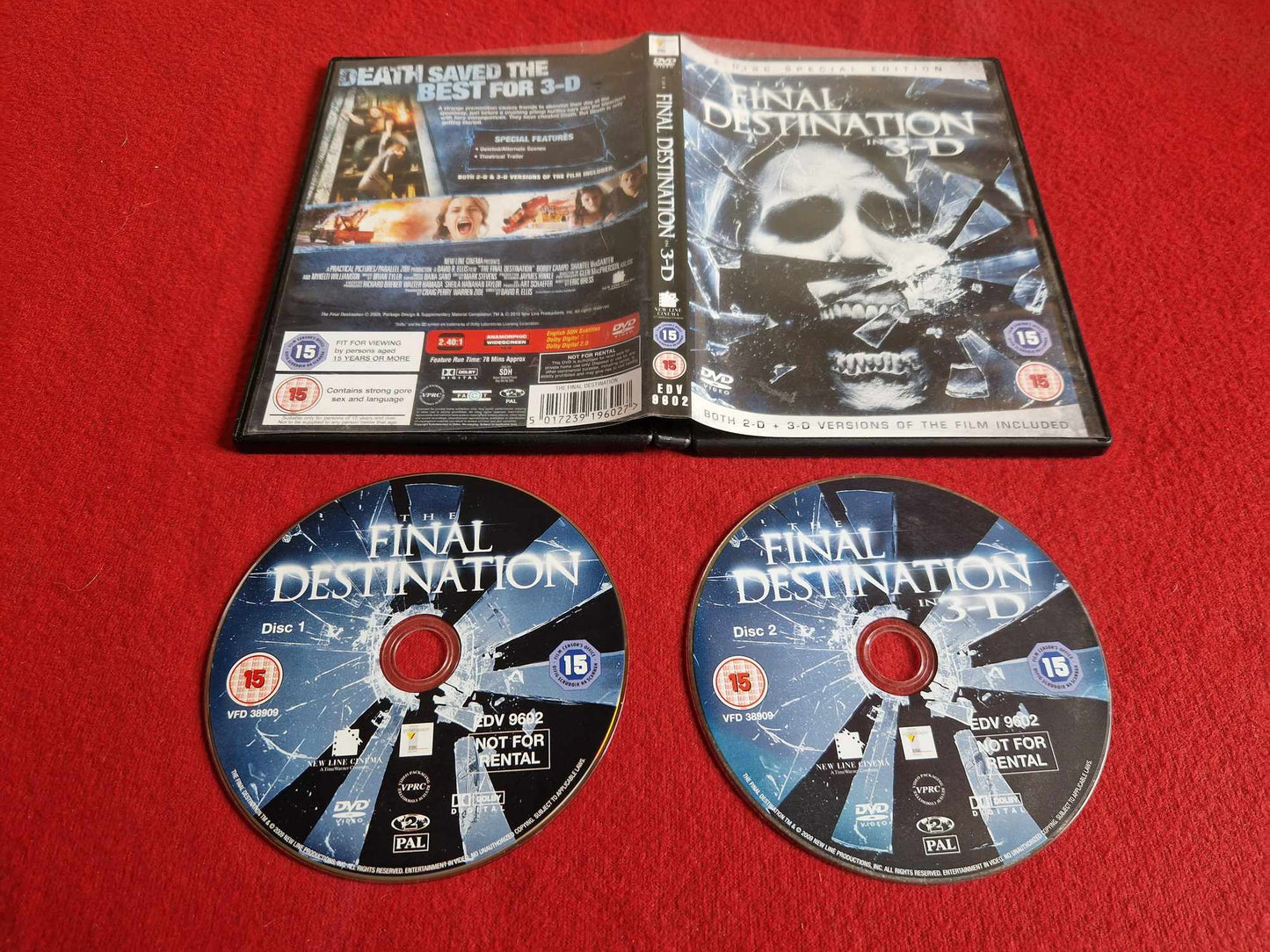 FINAL DESTINATION 3D DVD