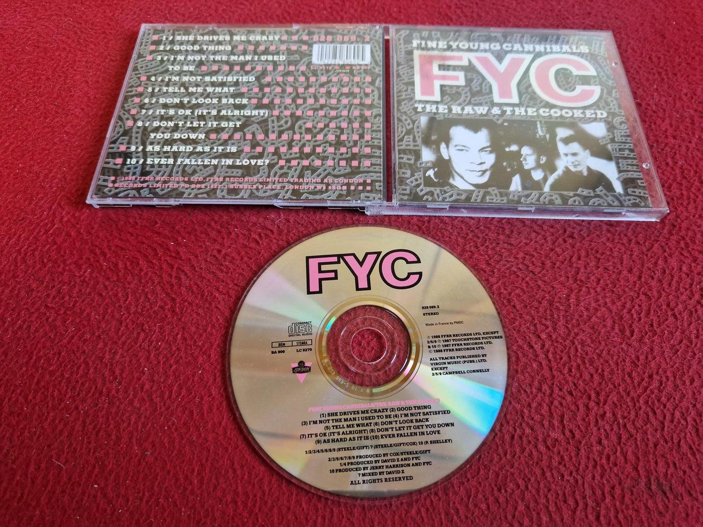 FINE YOUNG CANNIBALS THE RAW & THE COOKED CD
