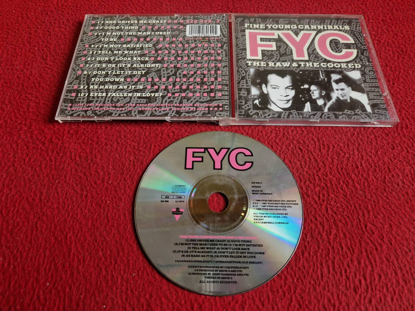 FINE YOUNG CANNIBALS THE RAW & THE COOKED CD