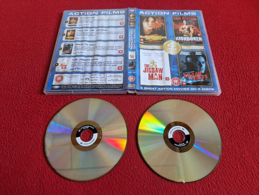 FIRE ON THE AMAZON / KICKBOXER / THE JIGSAW MAN / TRAIN TO HELL DVD