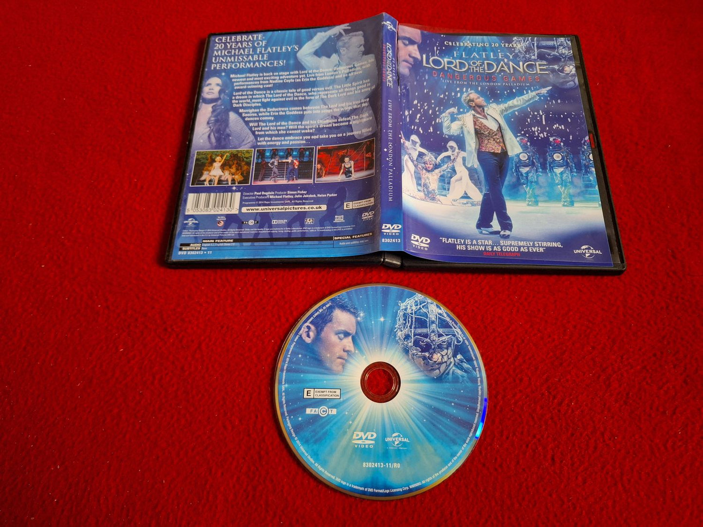 FLATLEY LORD OF THE DANCE DANGEROUS GAMES LIVE FROM LONDON DVD