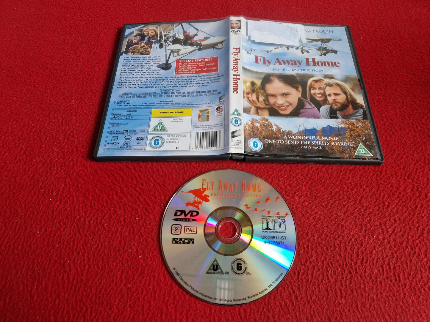 FLY AWAY HOME DVD