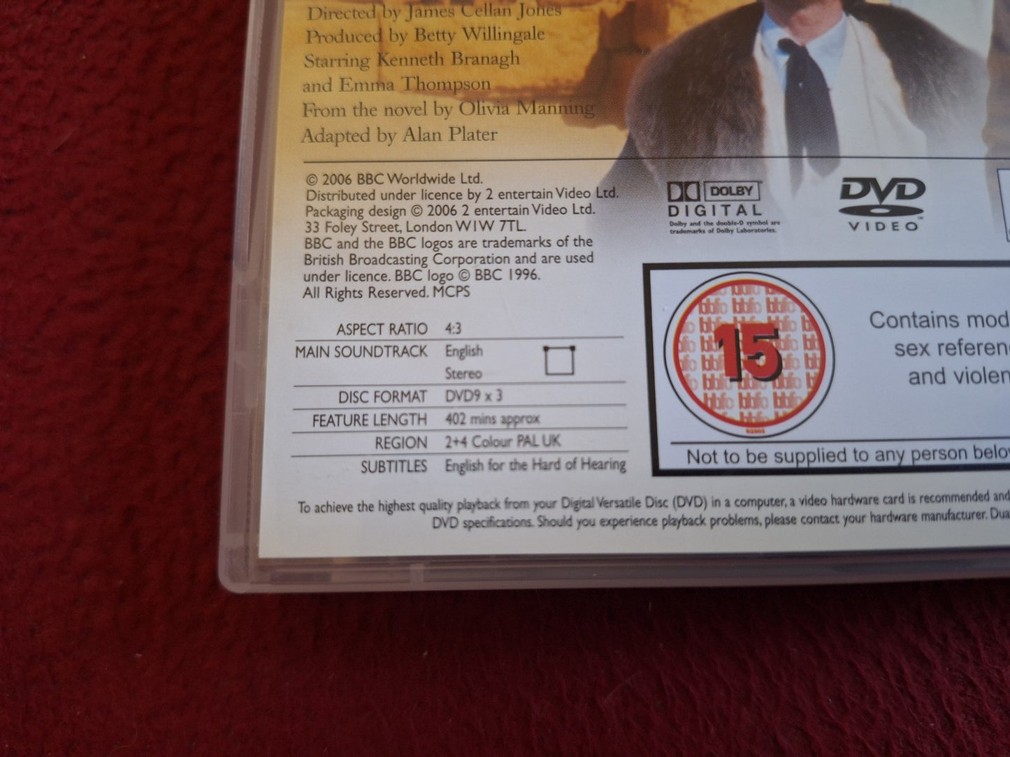 FORTUNES OF WAR BOX DVD