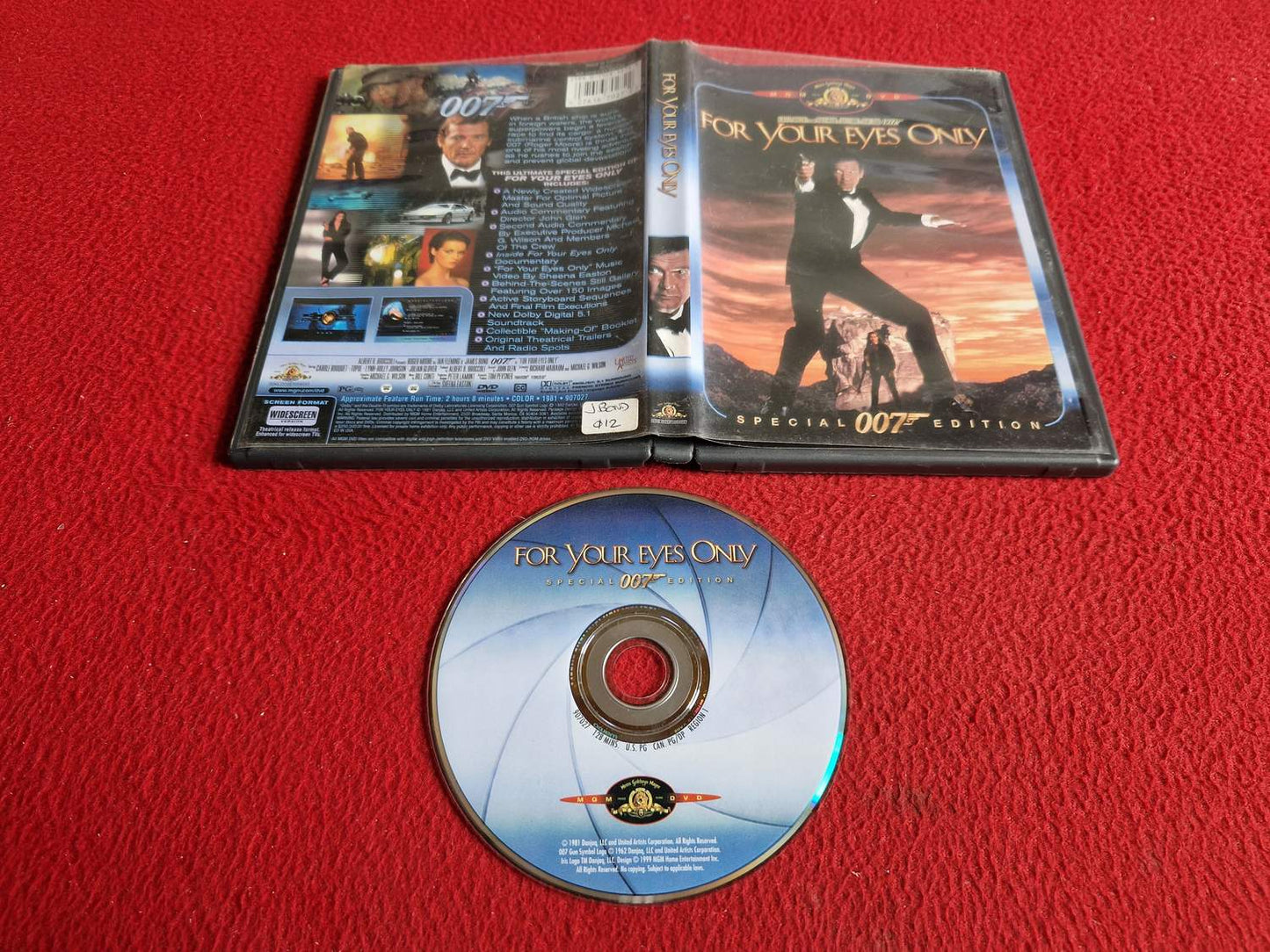 FOR YOUR EYES ONLY SPECIAL 007 EDITION DVD