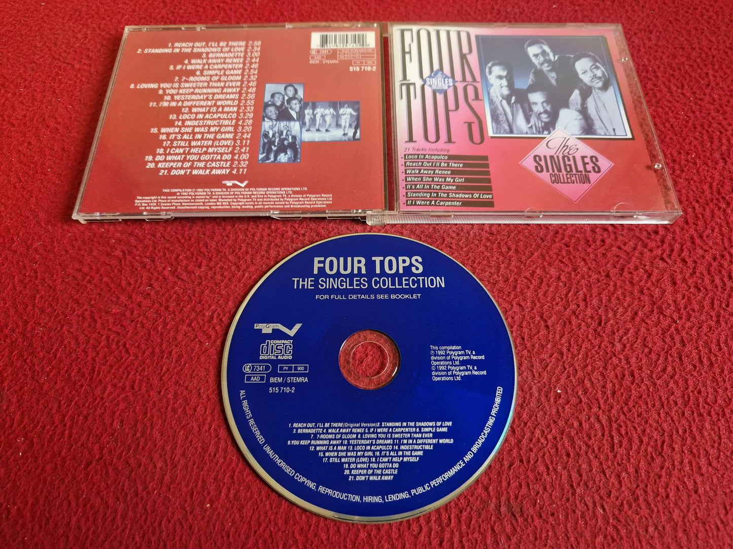 FOUR TOPS THE SINGLES COLLECTION CD