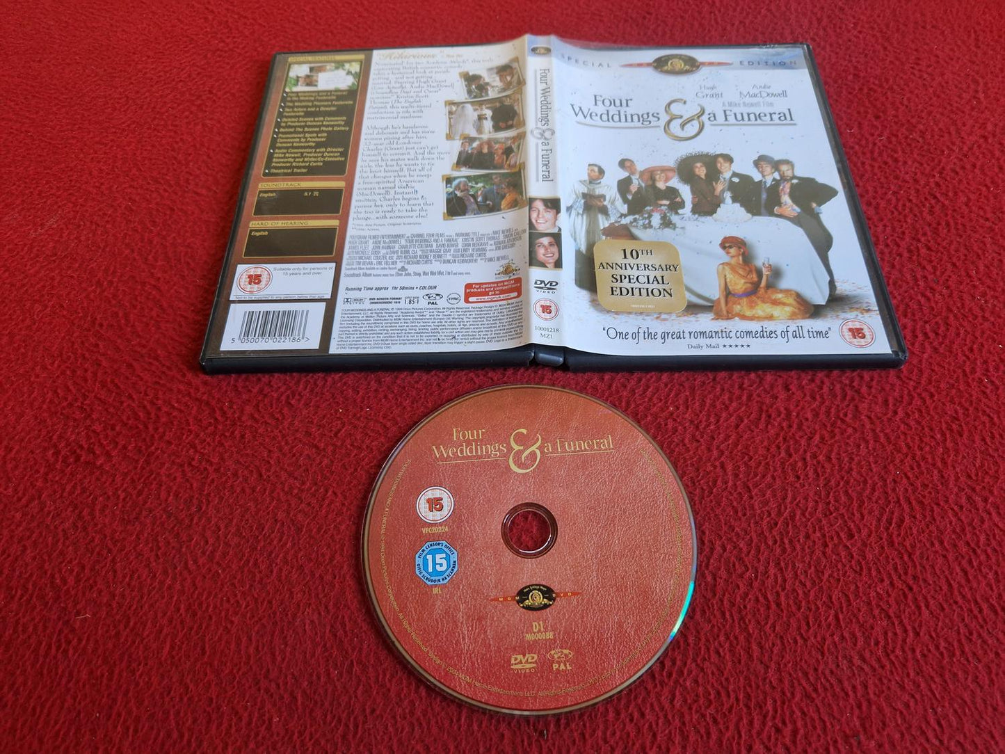 FOUR WEDDINGS & A FUNERAL DVD