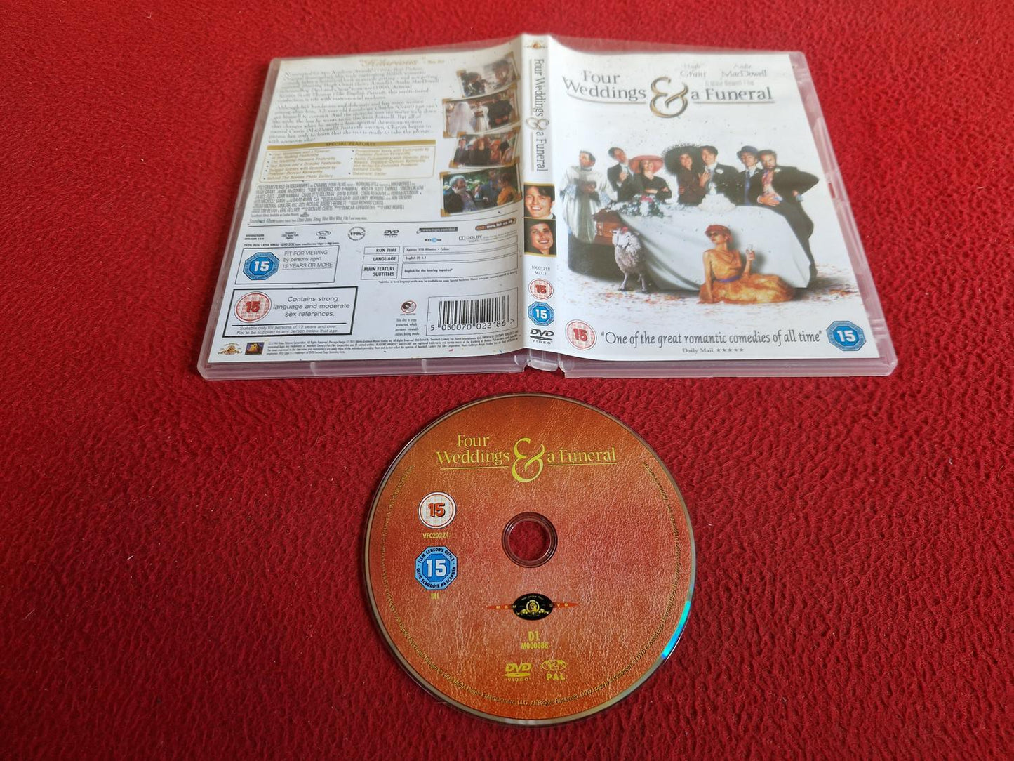 FOUR WEDDINGS & A FUNERAL DVD
