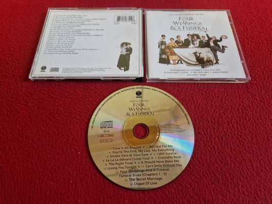 FOUR WEDDINGS AND A FUNERAL SONGS FROM & INSPIRED BY THE FILM CD
