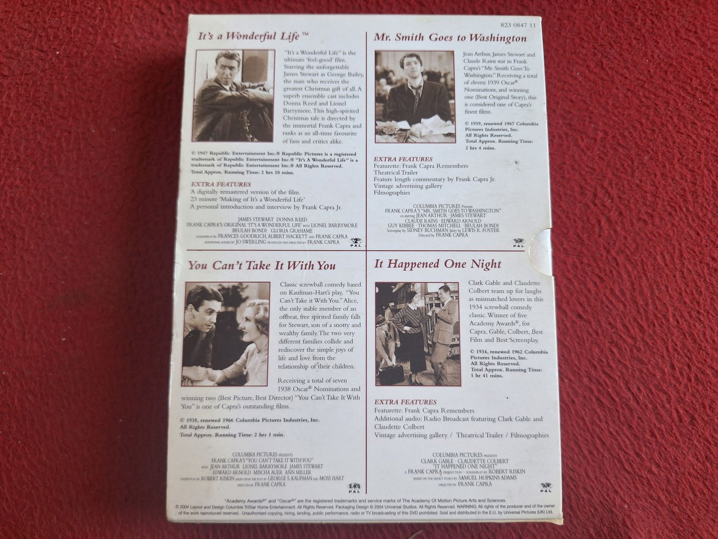 FRANK CAPRA - IT'S A WONDERFUL LIFE / MR SMITH GOES TO WASHINGTON mfl BOX DVD