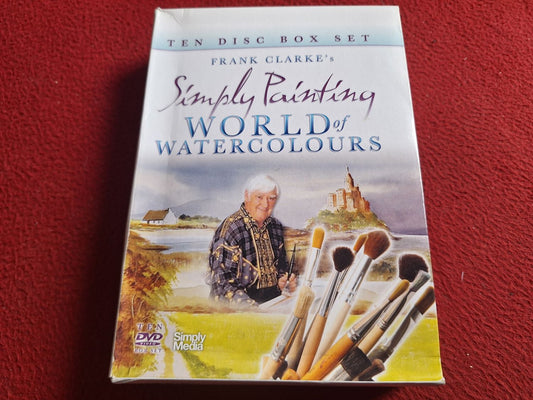 FRANK CLARKE SIMPLY PAINTING WORLD OF WATERCOLOURS BOX DVD