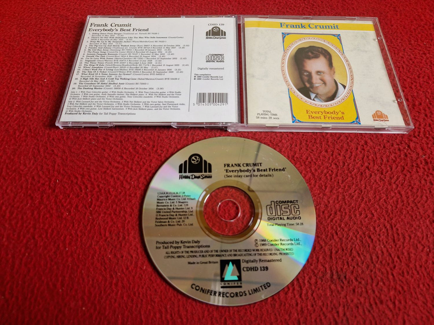 FRANK CRUMIT EVERYBODY'S BEST FRIEND CD