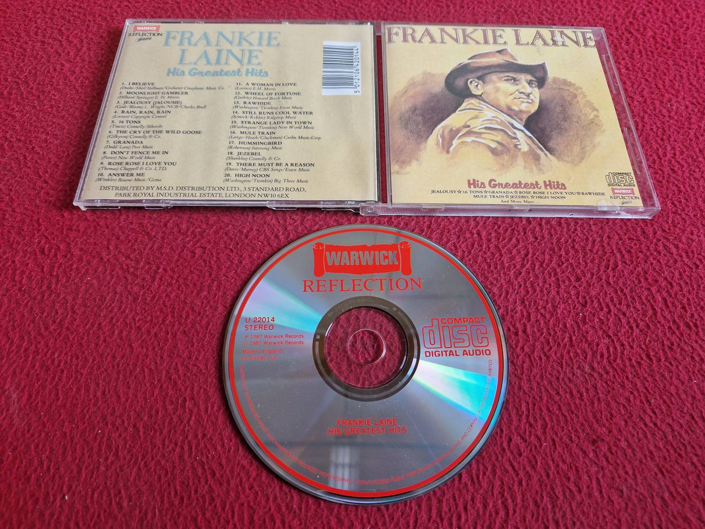 FRANKIE LAINE HIS GREATEST HITS CD