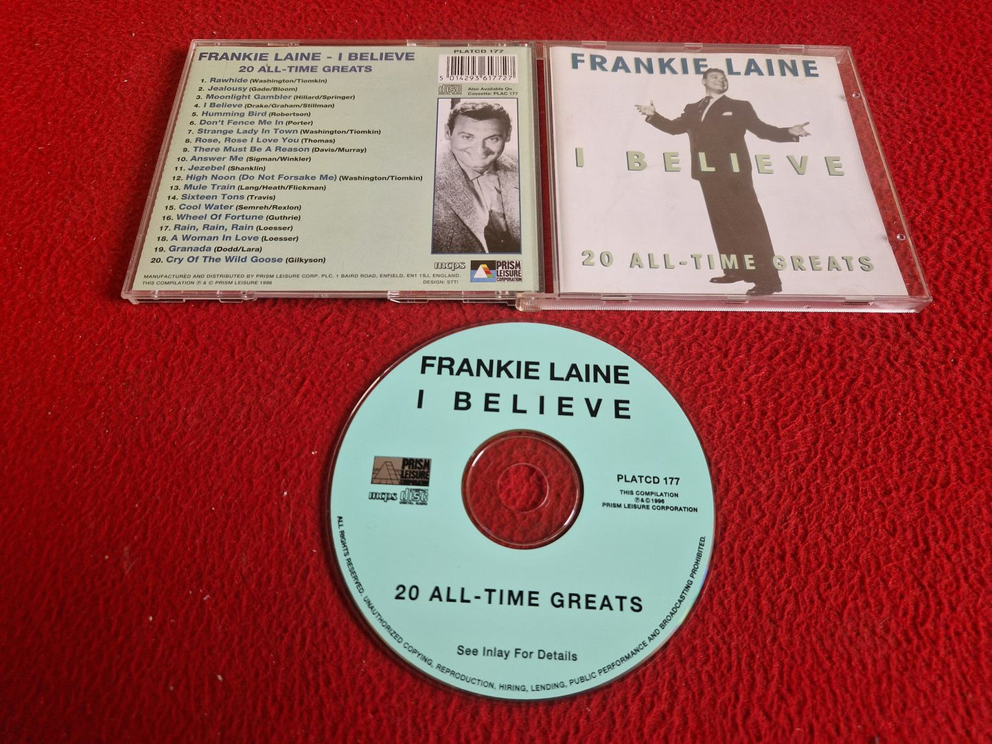 FRANKIE LAINE I BELIEVE 20 ALL-TIME GREATS CD