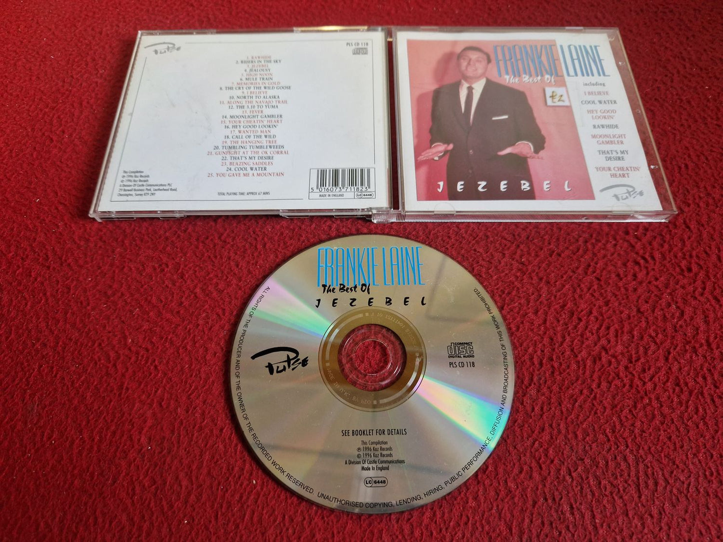 FRANKIE LAINE JEZEBEL THE BEST OF CD