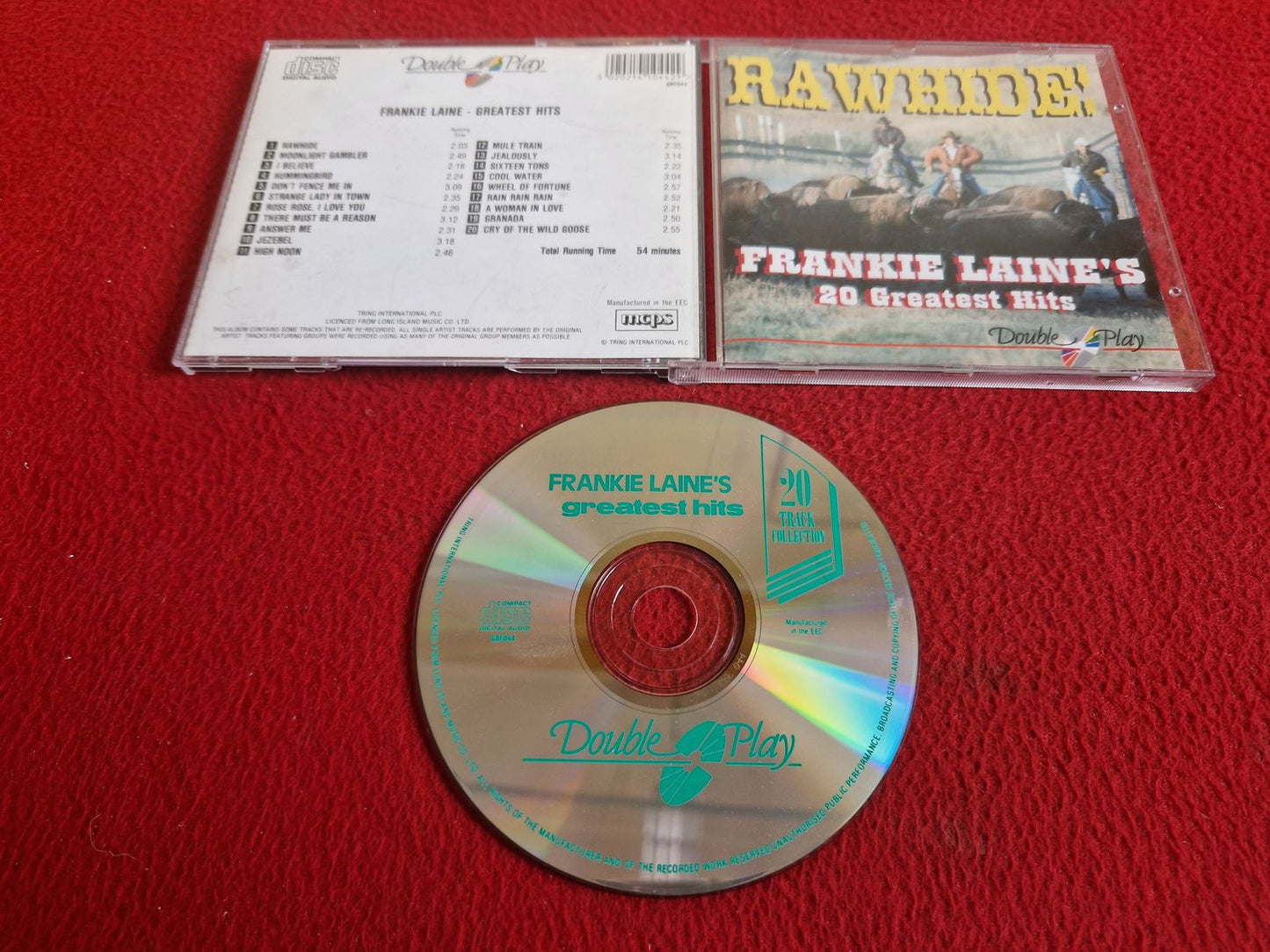 FRANKIE LAINE RAWHIDE 20 GREATEST HITS CD