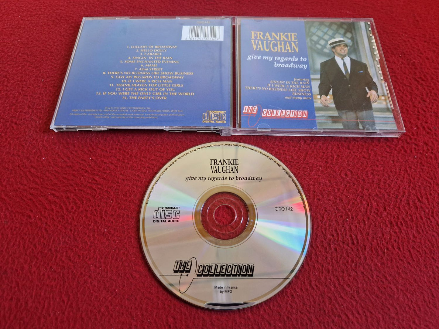 FRANKIE VAUGHAN GIVE MY REGARDS TO BROADWAY CD