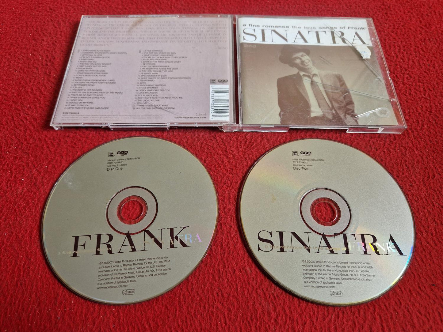 FRANK SINATRA A FINE ROMANCE THE LOVE SONGS OF CD
