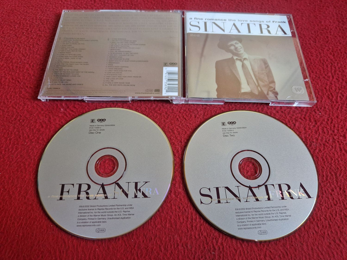 FRANK SINATRA A FINE ROMANCE THE LOVE SONGS OF CD
