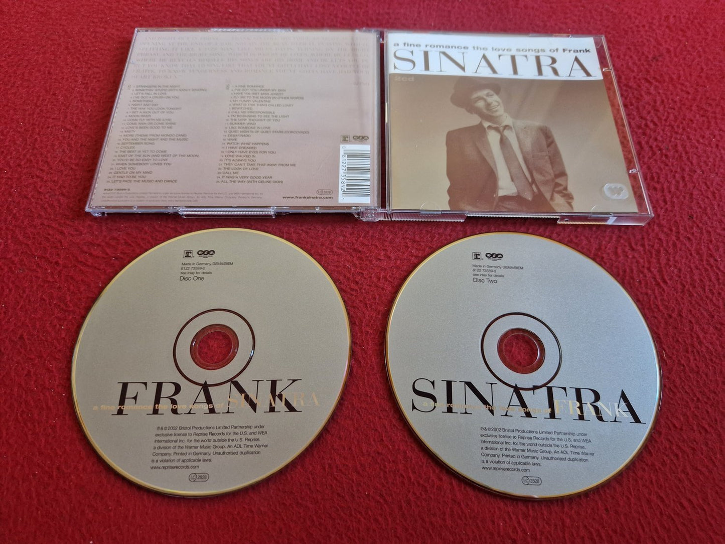 FRANK SINATRA A FINE ROMANCE THE LOVE SONGS OF CD
