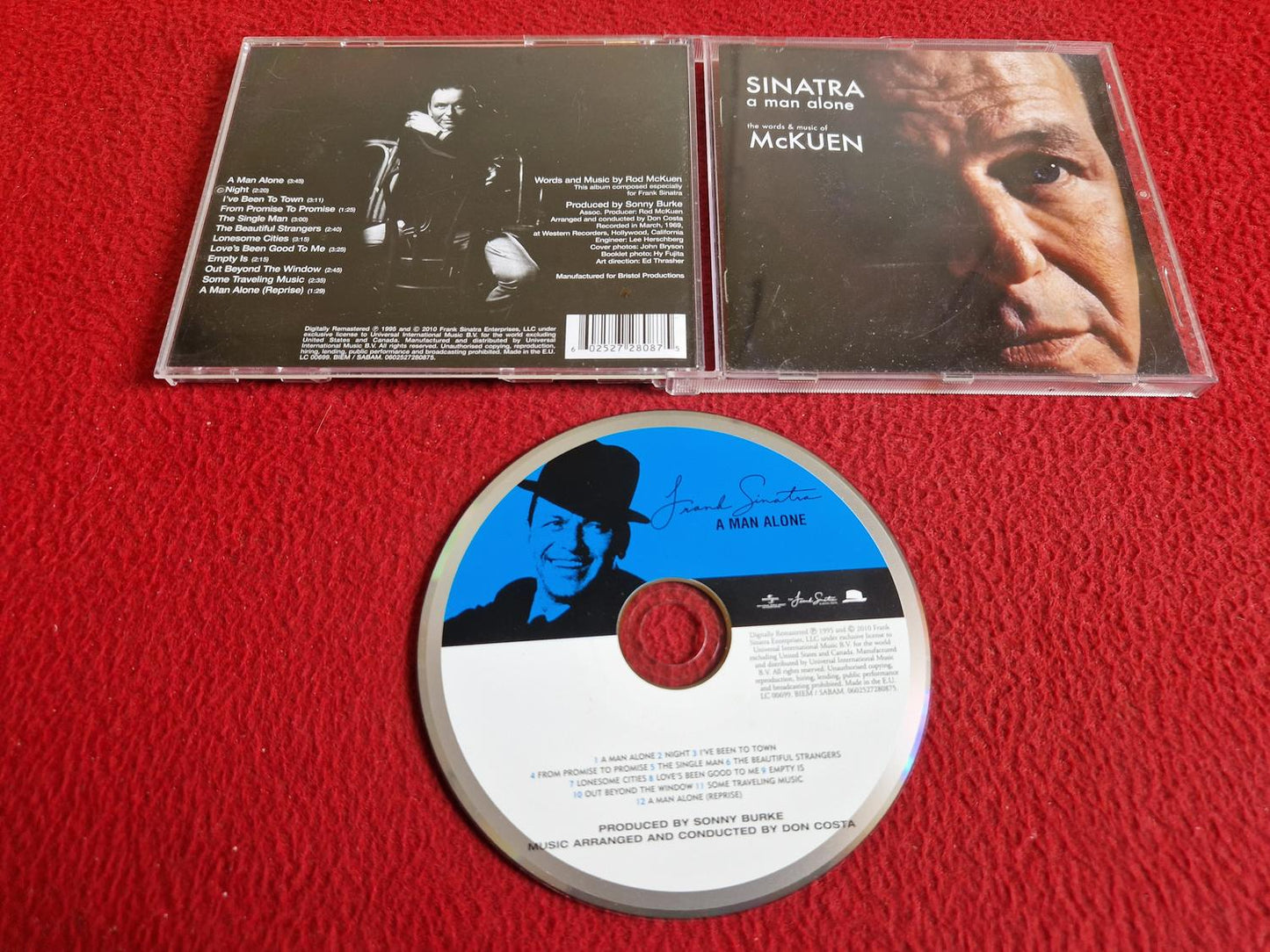 FRANK SINATRA A MAN ALONE THE WORDS & MUSIC OF MCKUEN CD