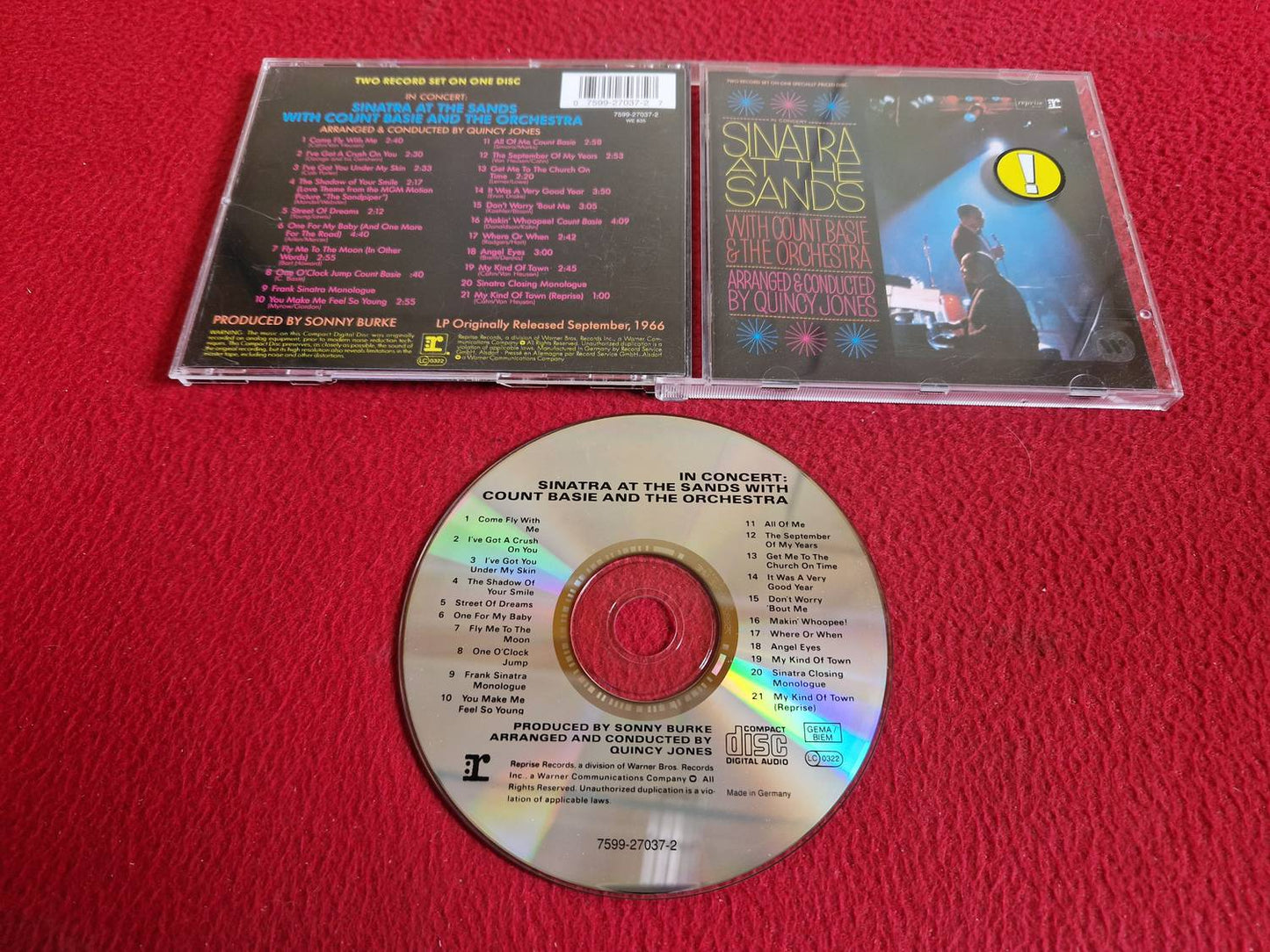 FRANK SINATRA IN CONCERT AT THE SANDS WITH COUNT BASIE AND THE ORCHESTRA CD