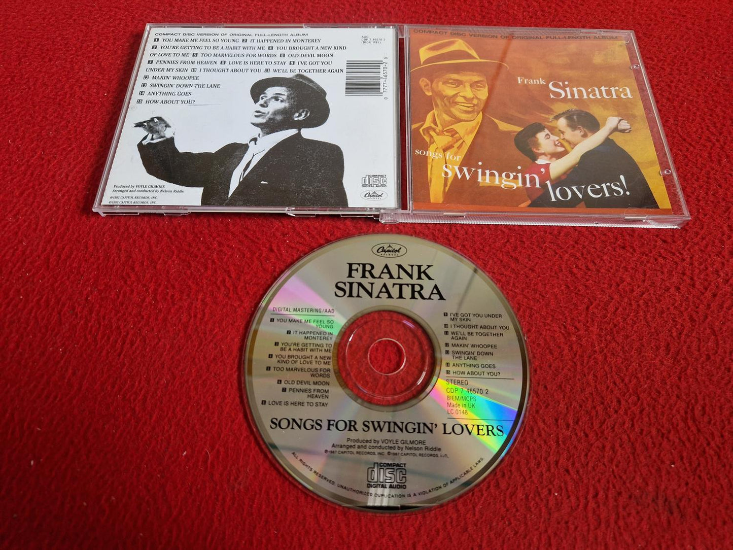FRANK SINATRA SONGS FOR SWINGIN' LOVERS CD