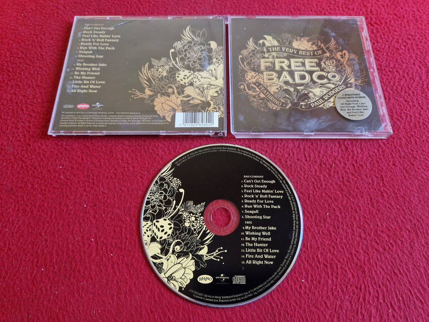 FREE AND BAD CO FEAT PAUL RODGERS THE VERY BEST OF CD