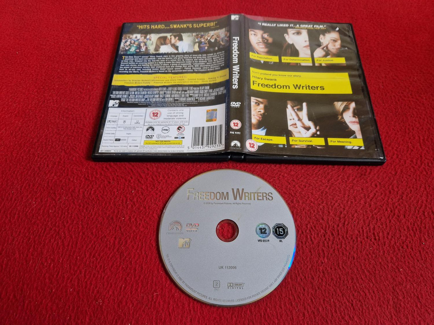 FREEDOM WRITERS DVD