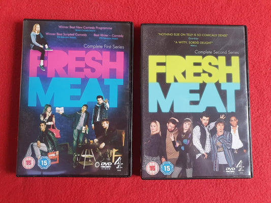 FRESH MEAT SERIES 1 + 2 BOX till DVD