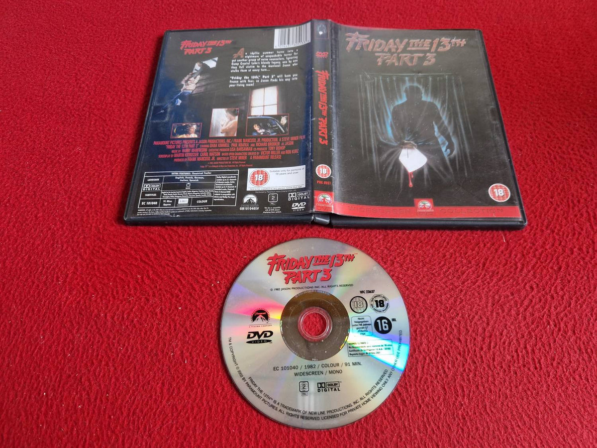 FRIDAY THE 13TH PART 3 DVD
