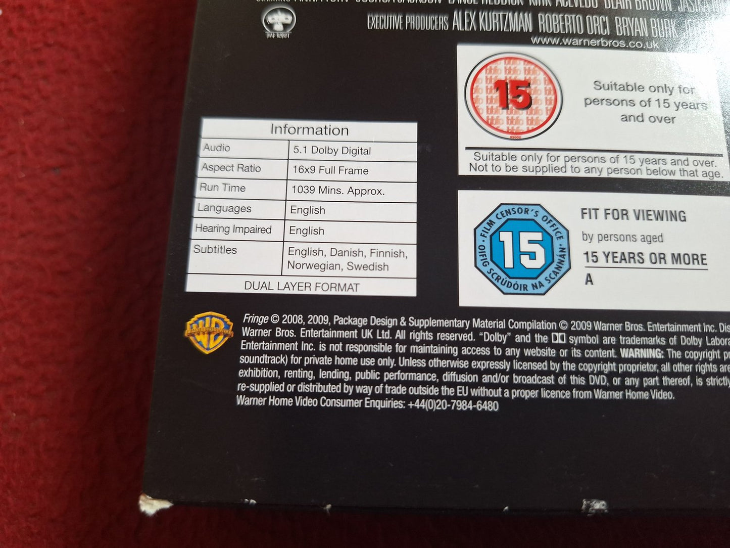 FRINGE SEASON 1 BOX DVD