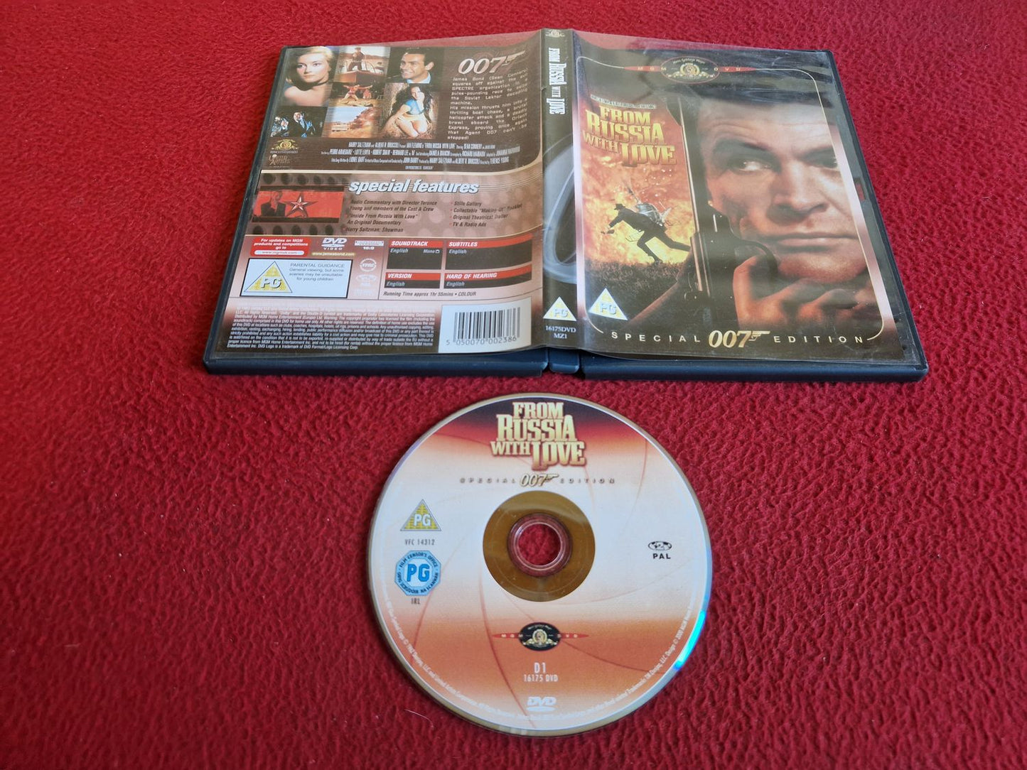 FROM RUSSIA WITH LOVE DVD