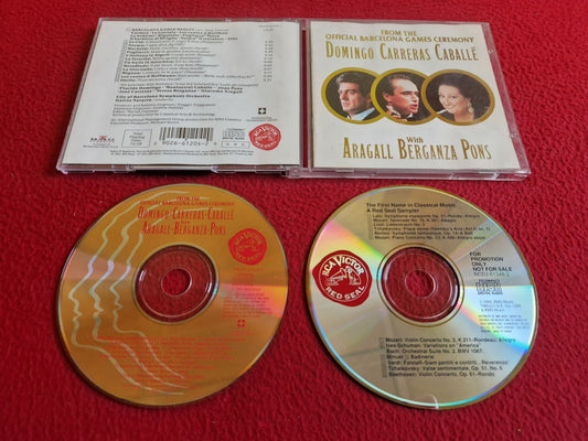 FROM THE OFFICIAL BARCELONA GAMES CEREMONY DOMINGO CARRERAS CABALLE CD