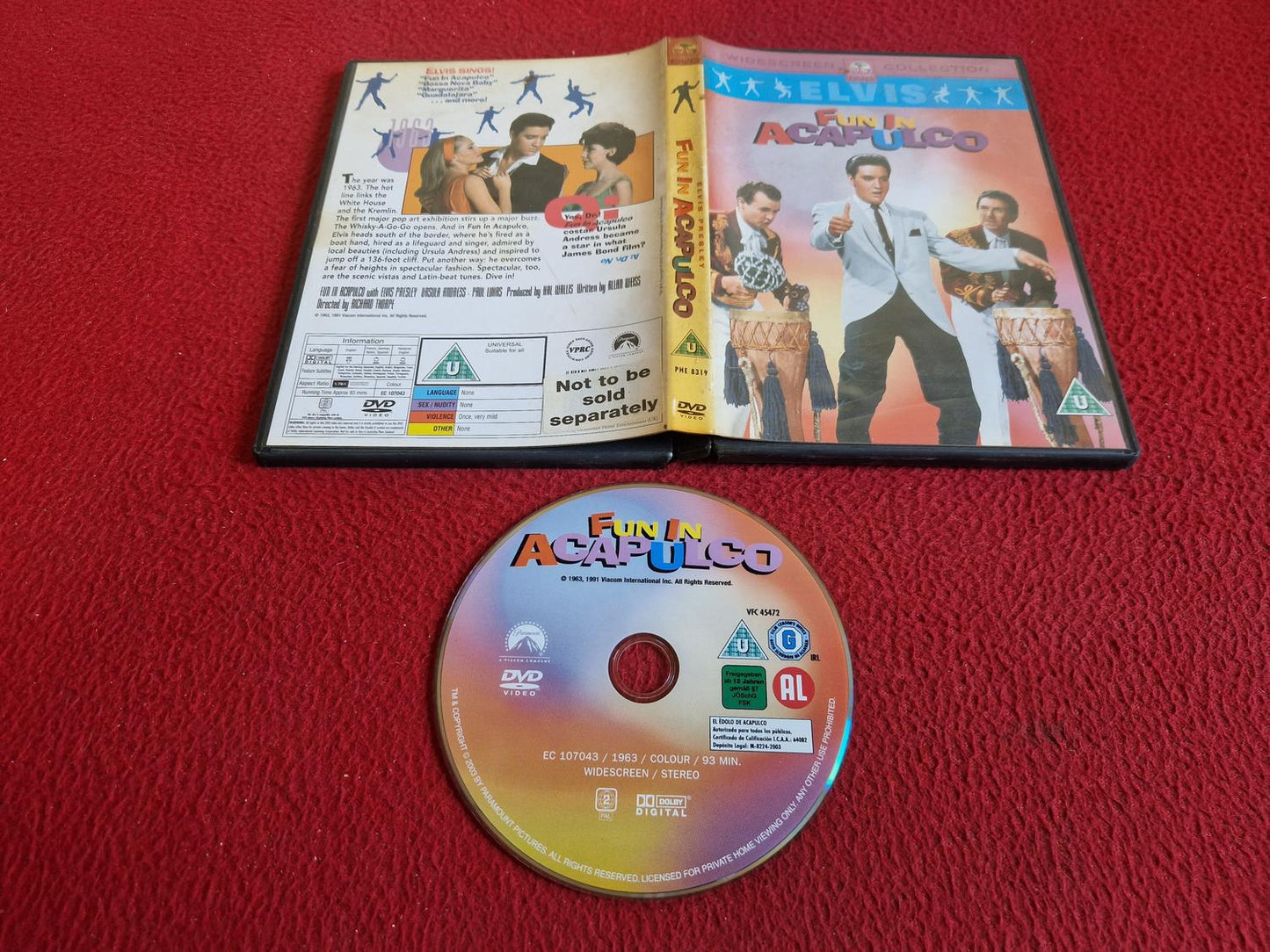 FUN IN ACAPULCO [ ELVIS PRESLEY ] [ SVENSK TEXT ] DVD