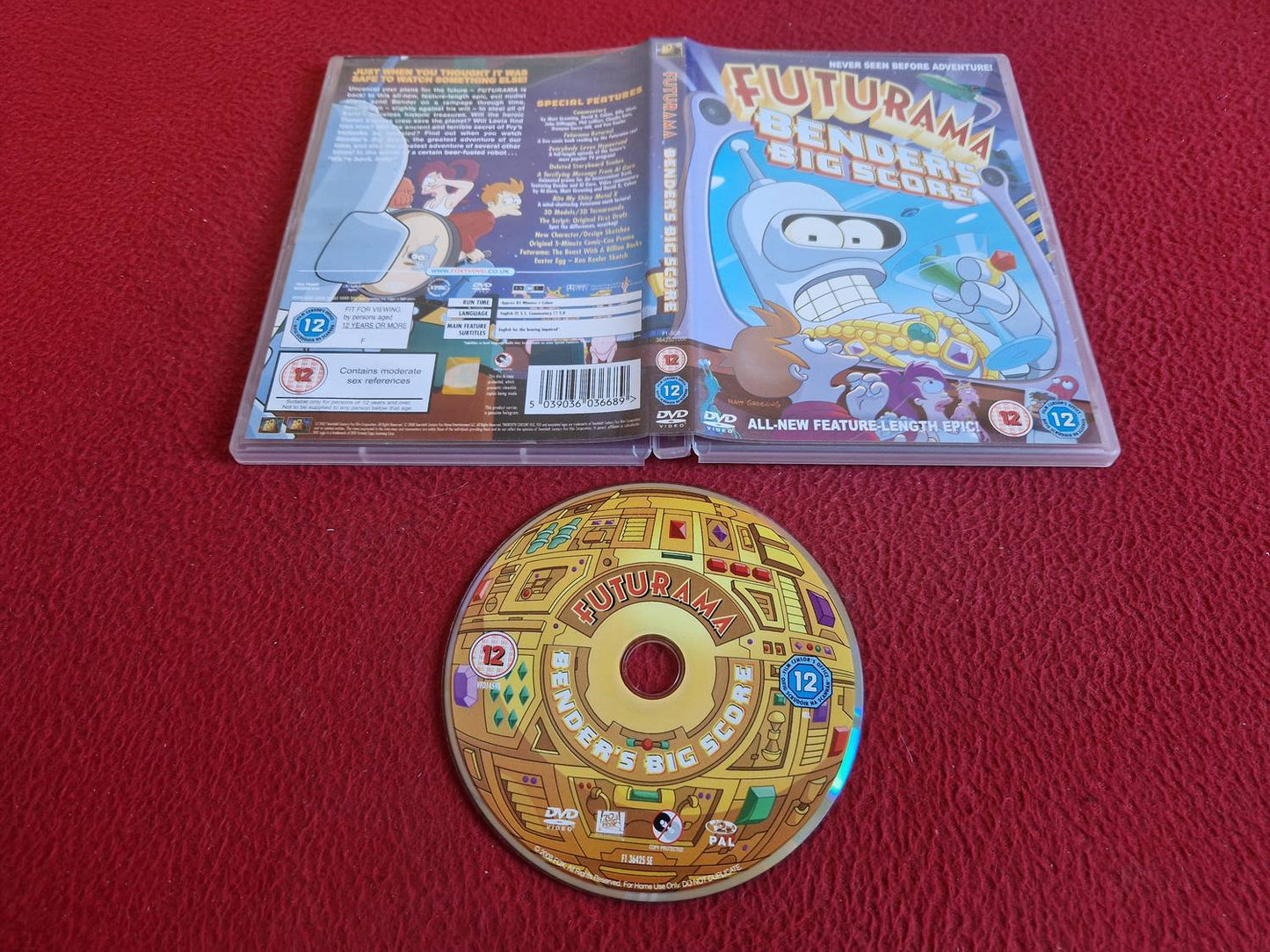 FUTURAMA BENDER'S BIG SCORE  DVD