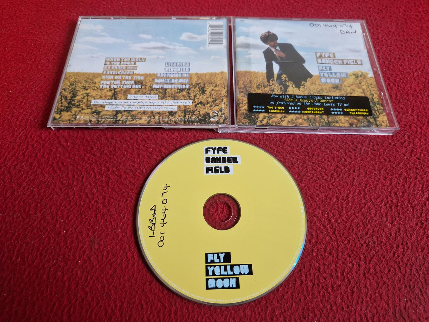 FYFE DANGERFIELD FLY YELLOW MOON CD