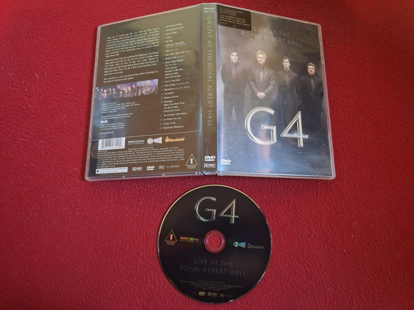 G4 LIVE AT THE ROYAL ALBERT HALL DVD