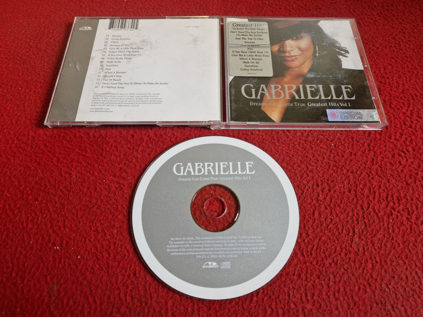 GABRIELLE DREAMS CAN COME TRUE GREATEST HITS VOL 1 CD