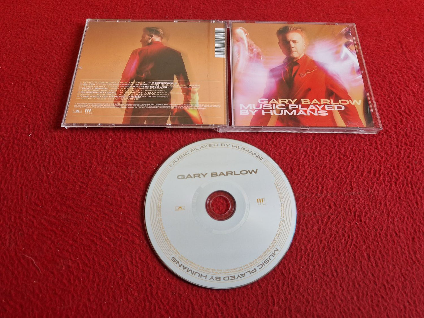 GARY BARLOW MUSIC PLAYED BY HUMANS CD