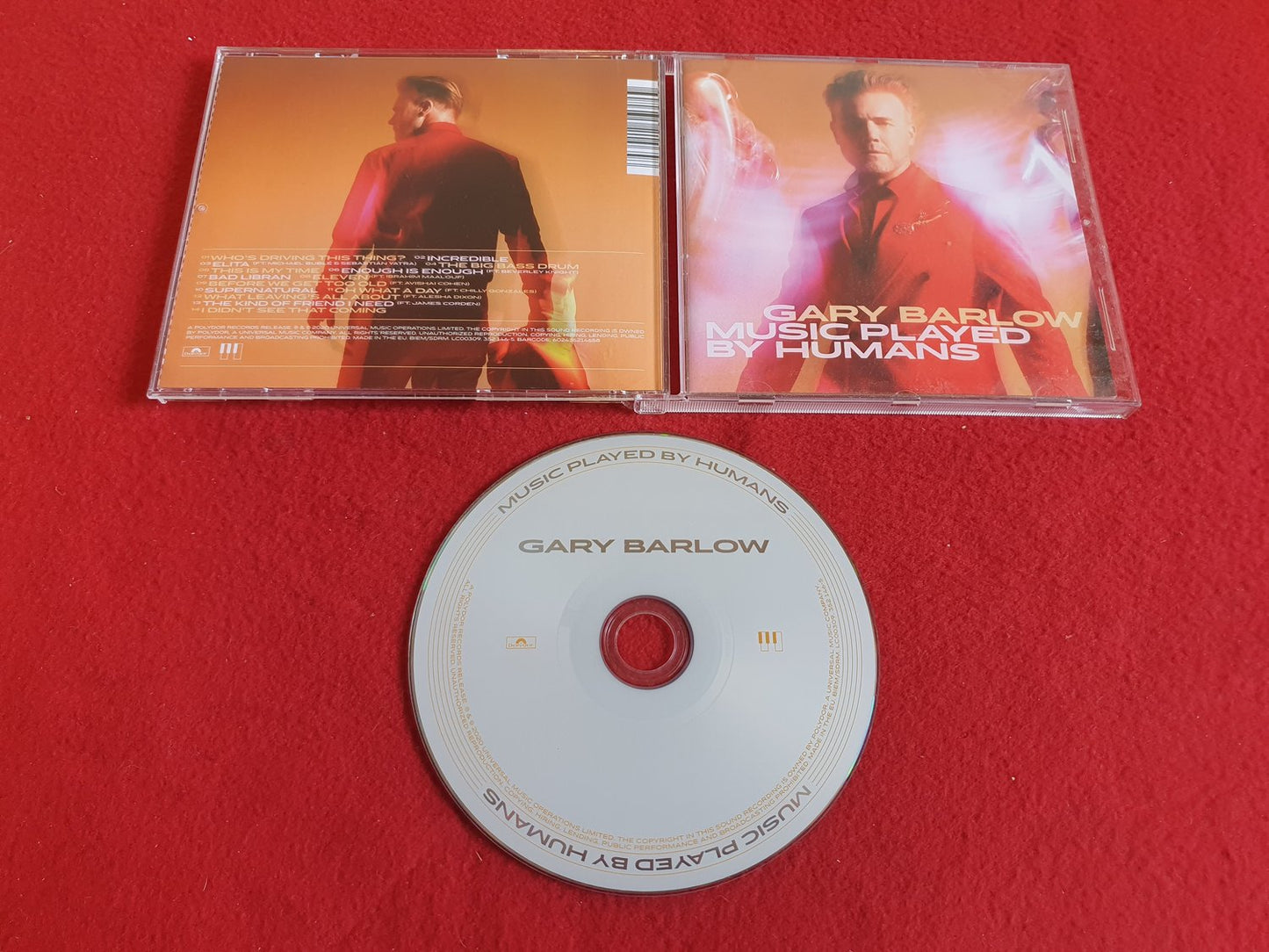 GARY BARLOW MUSIC PLAYED BY HUMANS till CD