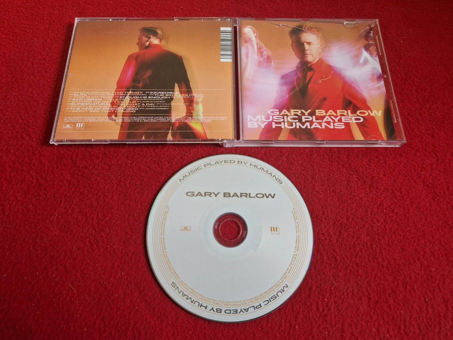 GARY BARLOW MUSIC PLAYED BY HUMANS till CD