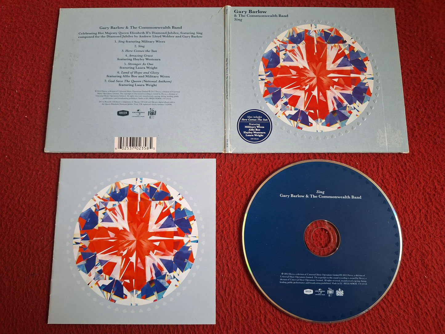 GARY BARLOW & THE COMMONWEALTH BAND SING CD